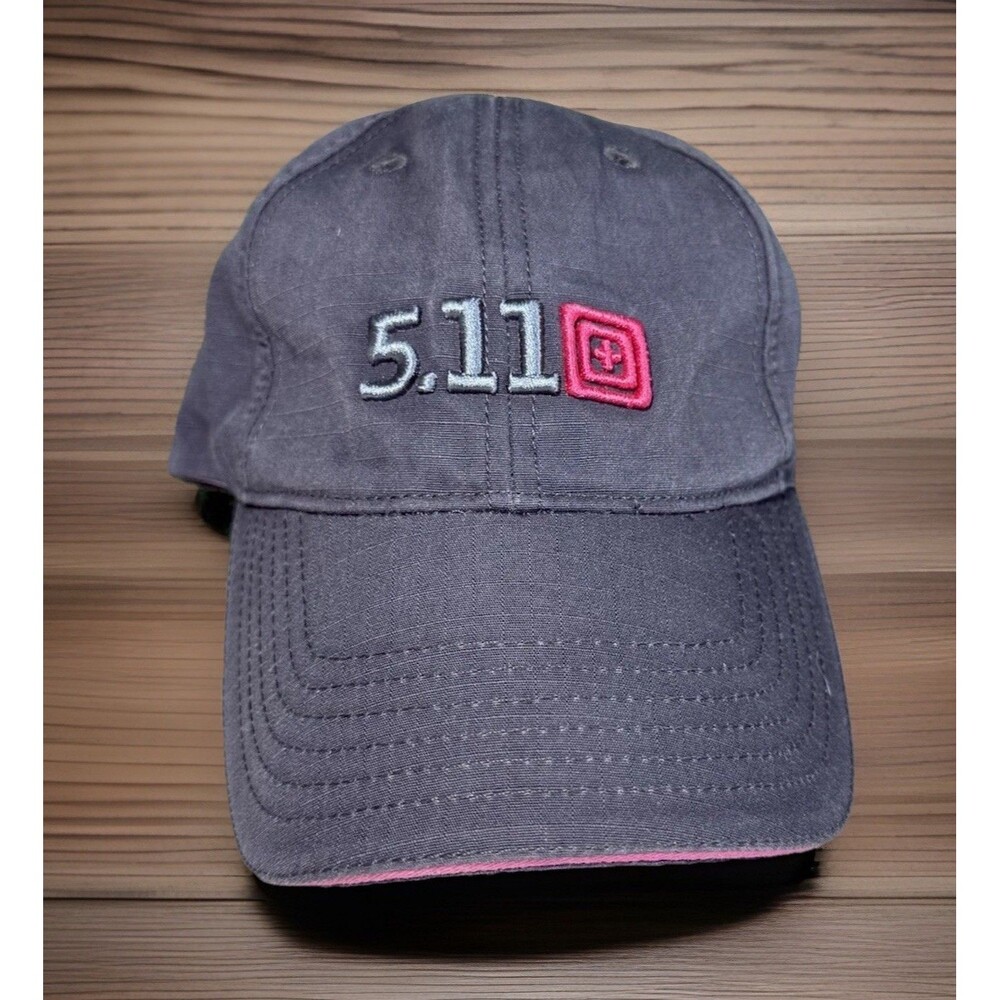 5.11 Tactical Hat Adjustable Cap 2013 Gray & Pink Logo Women's One Size